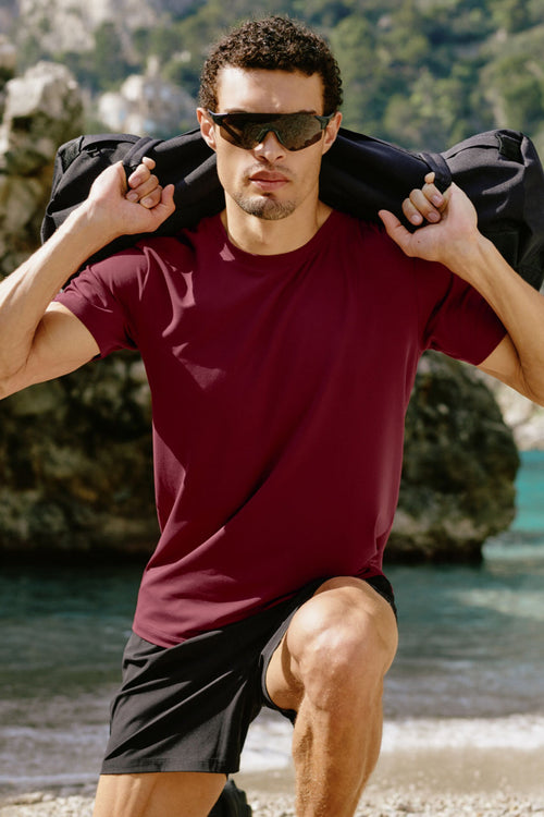 Conquer Reform Crewneck Short Sleeve - Garnet