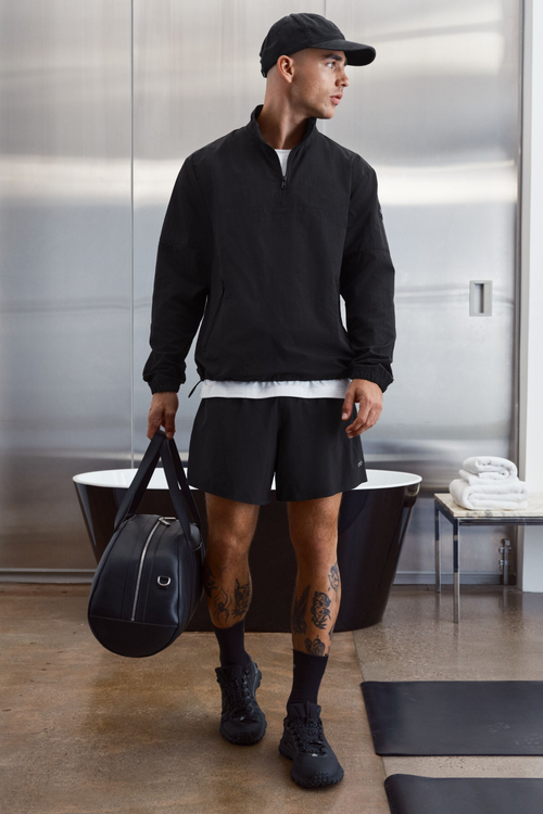 Light Weight Takeaway Track Pullover - Black