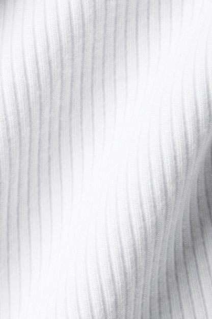 Ribbed Prosper Tank - White